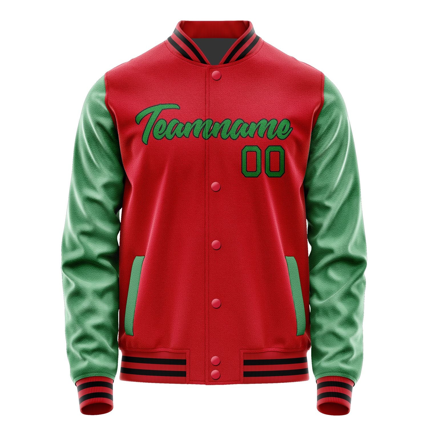 Maßgeschneidertes Rot Smaragdgrün Jacke Ja1414241417B21724