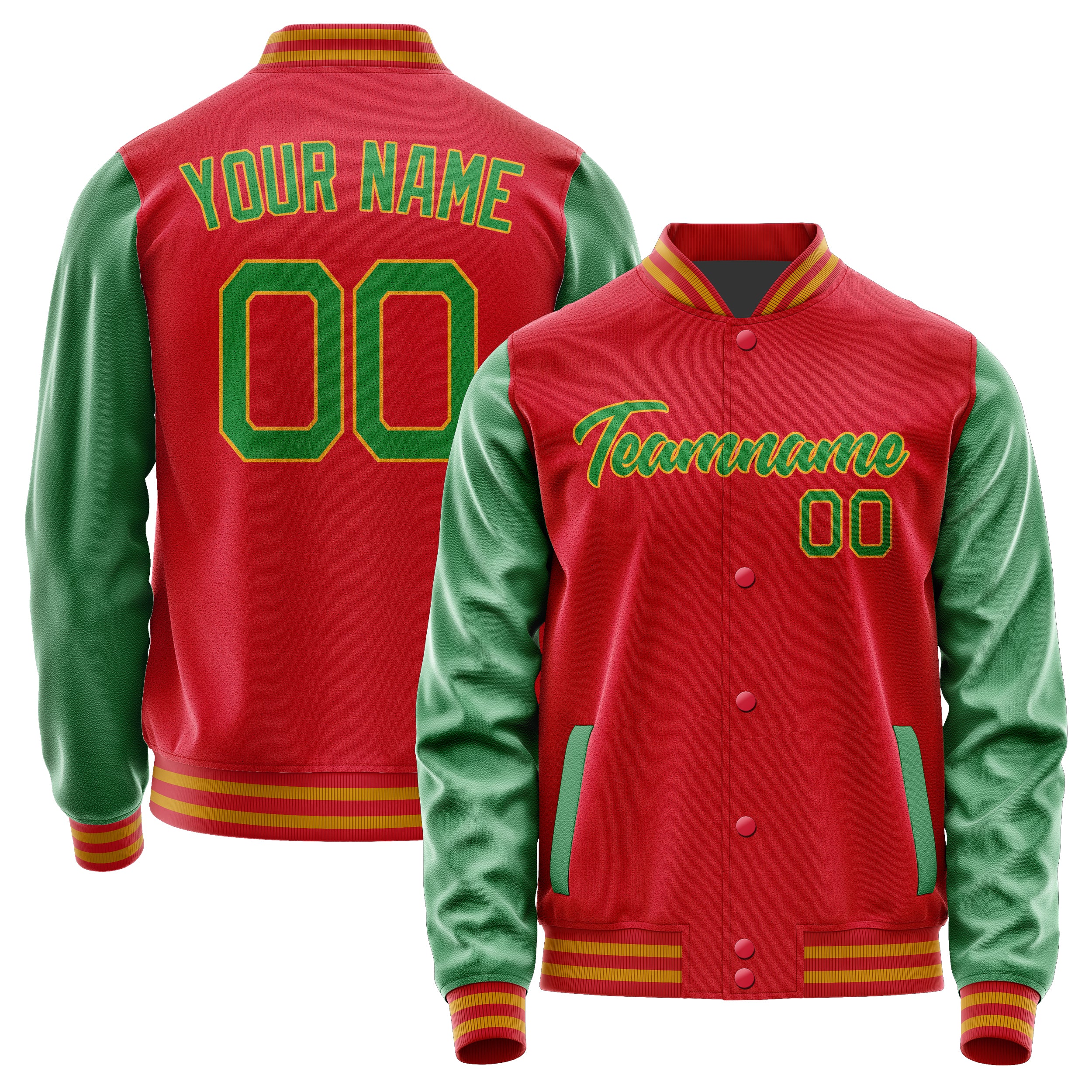Maßgeschneidertes Rot Smaragdgrün Jacke Ja1414241419B21924