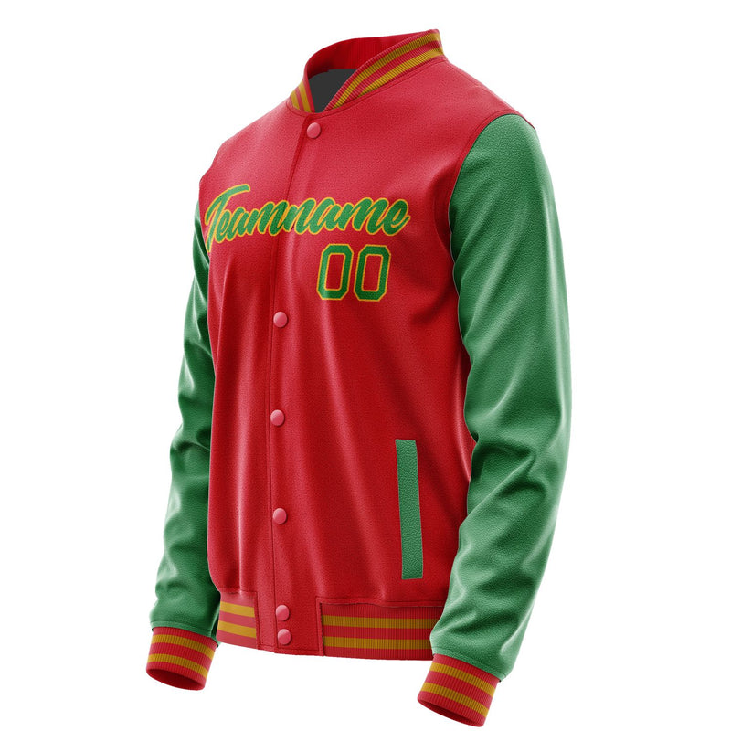 Maßgeschneidertes Rot Smaragdgrün Jacke Ja1414241419B21924