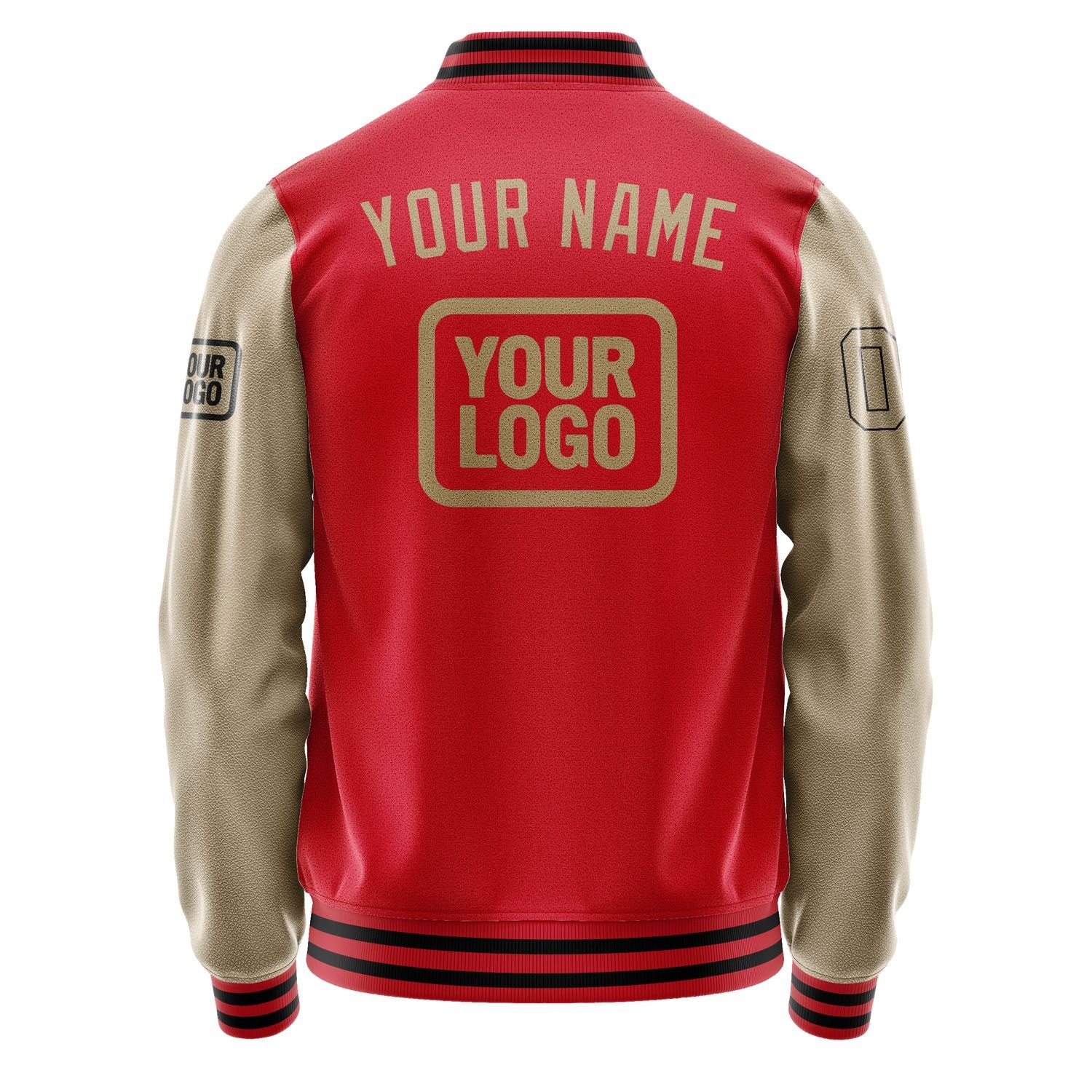 Maßgeschneidertes Rot Hellkhaki Jacke JA141425141717252517