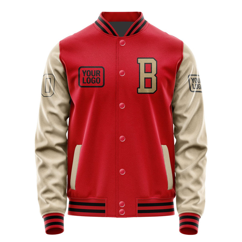 Maßgeschneidertes Rot Hellkhaki Jacke JA141425141717252517