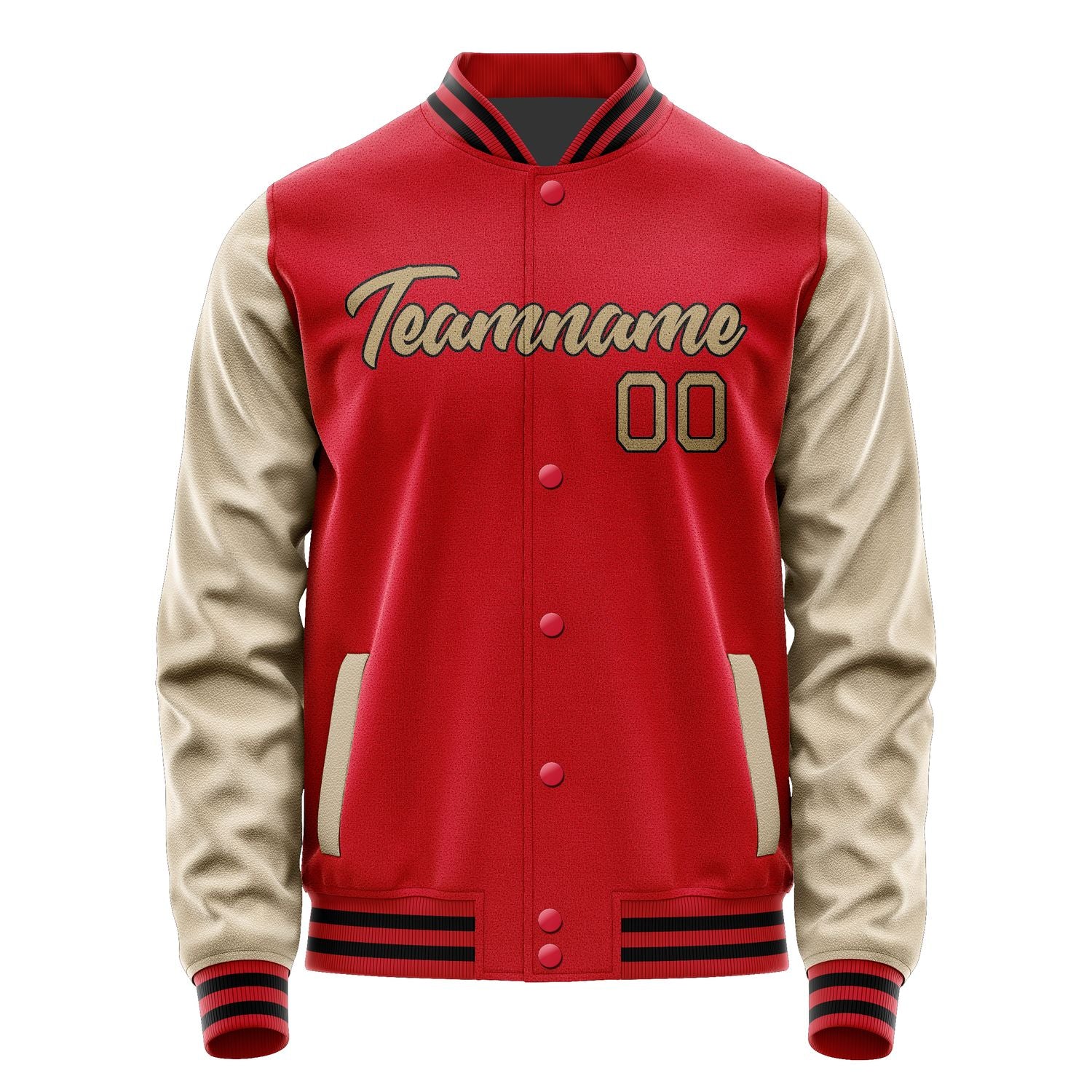 Maßgeschneidertes Rot Hellkhaki Jacke Ja1414251417B21725