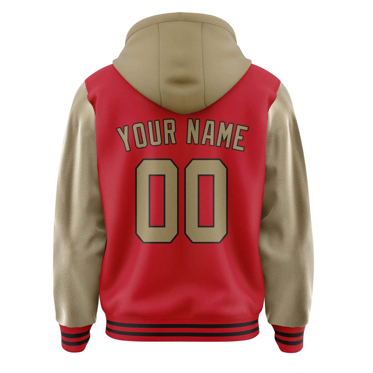 Maßgeschneidertes Rot Hellkhaki Jacke