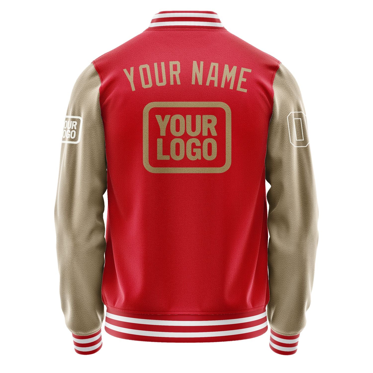 Maßgeschneidertes Rot Hellkhaki Jacke JA141425141818252518