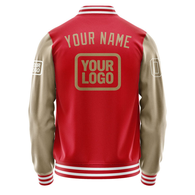 Maßgeschneidertes Rot Hellkhaki Jacke JA141425141818252518