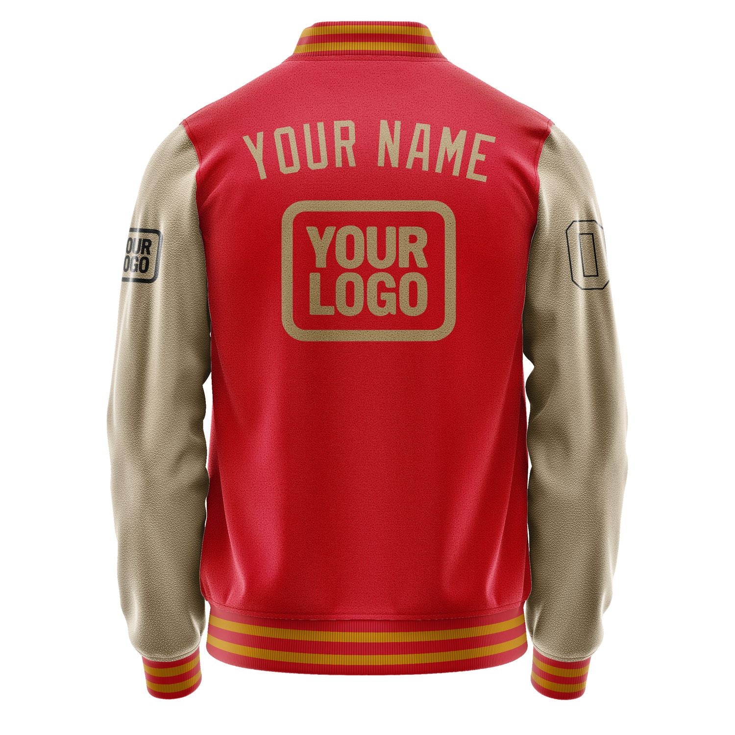 Maßgeschneidertes Rot Hellkhaki Jacke JA141425141917252517