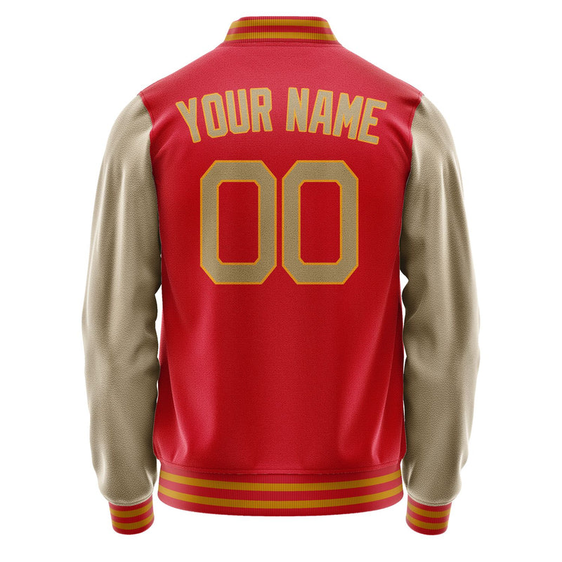 Maßgeschneidertes Rot Hellkhaki Jacke Ja1414251419B21925