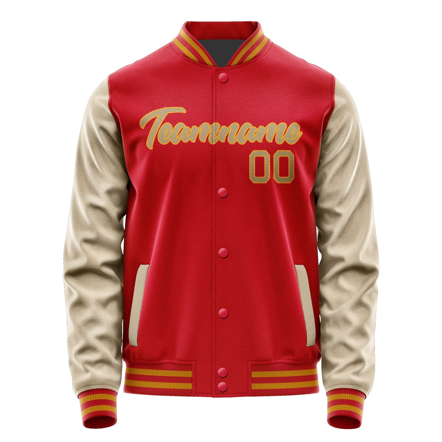 Maßgeschneidertes Rot Hellkhaki Jacke Ja1414251419B21925