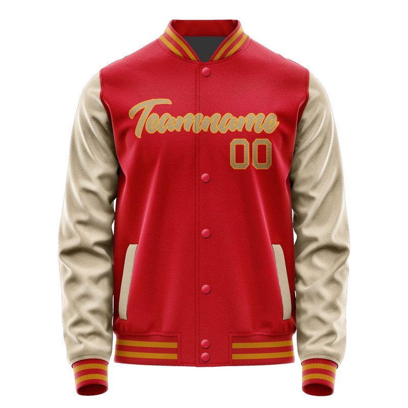 Maßgeschneidertes Rot Hellkhaki Jacke Ja1414251419B21925