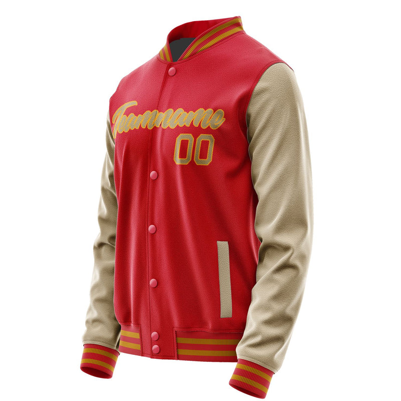 Maßgeschneidertes Rot Hellkhaki Jacke Ja1414251419B21925