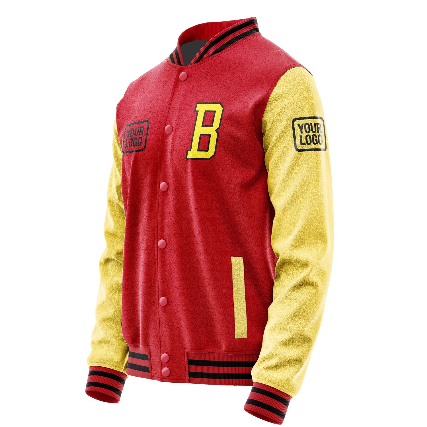Maßgeschneidertes Rot Blassgelb Jacke JA141426141717262617