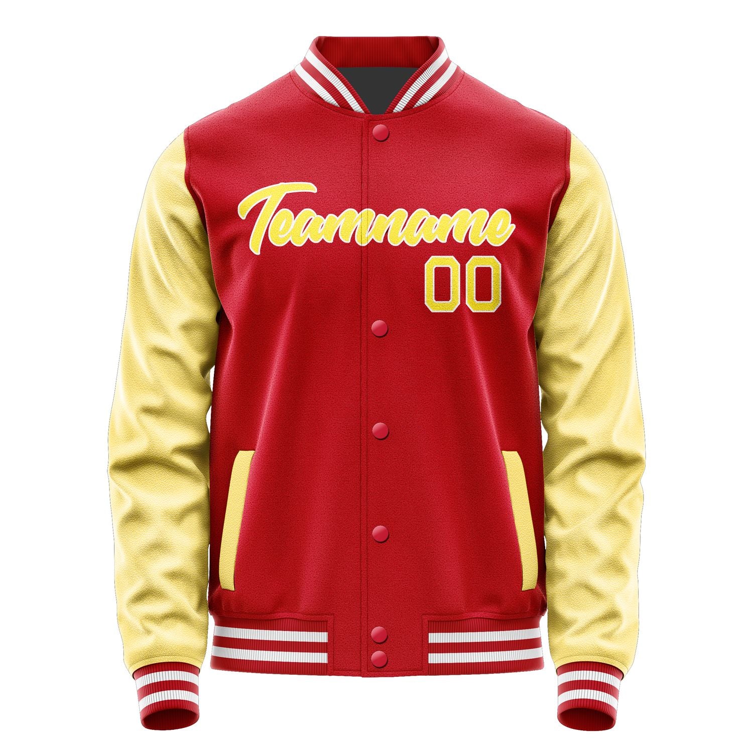 Maßgeschneidertes Rot Blassgelb Jacke Ja1414261418B21826