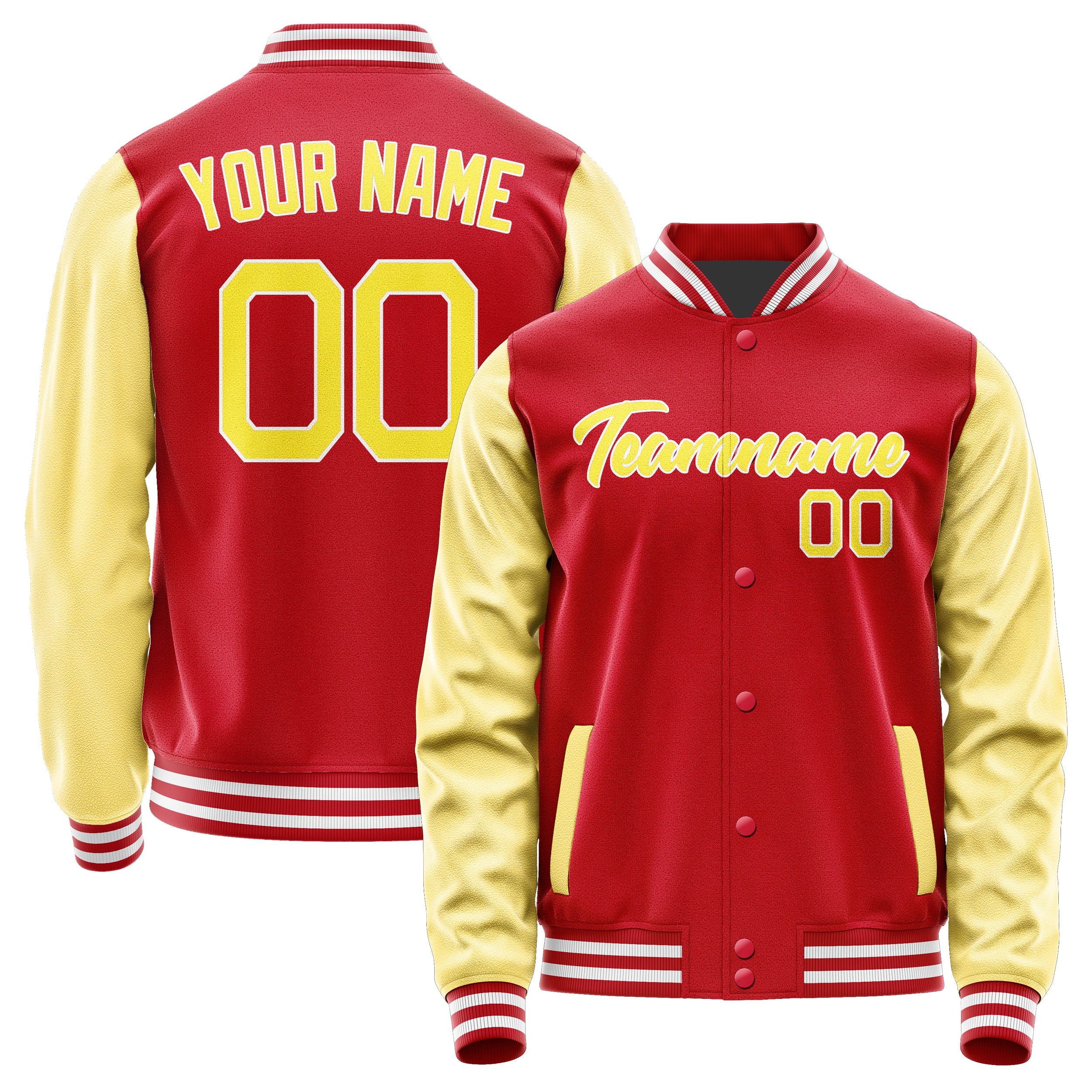 Maßgeschneidertes Rot Blassgelb Jacke Ja1414261418B21826