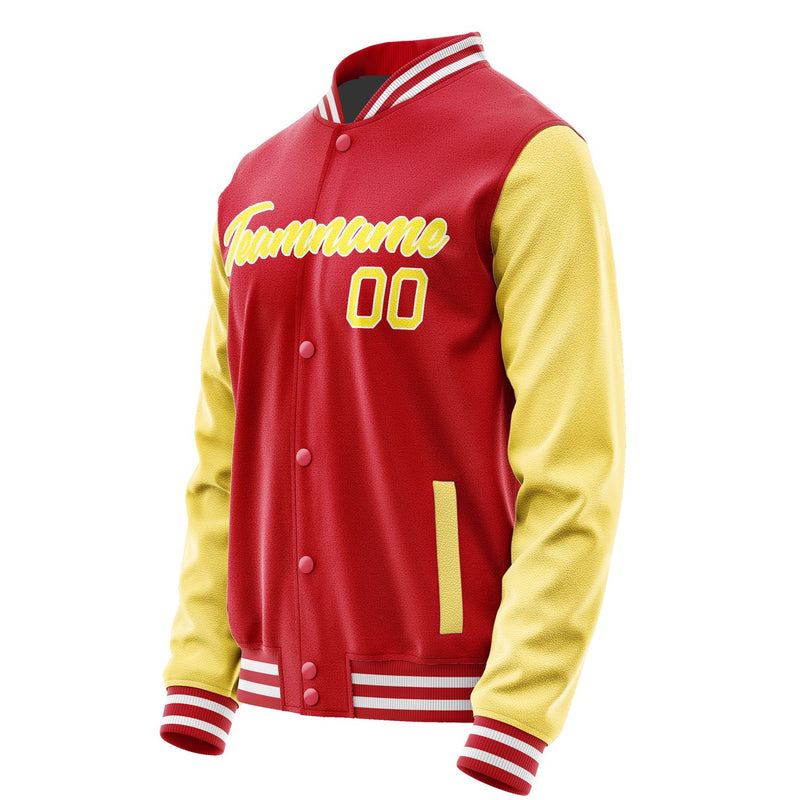 Maßgeschneidertes Rot Blassgelb Jacke Ja1414261418B21826