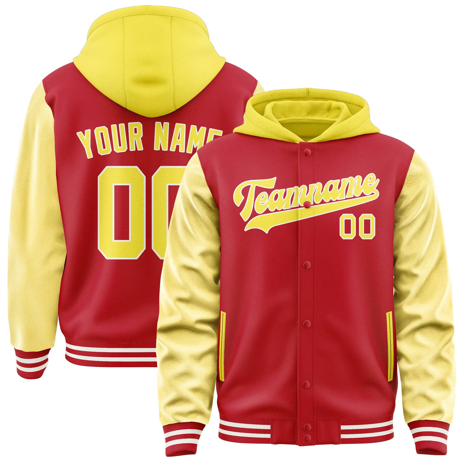 Maßgeschneidertes Rot Blassgelb Jacke JA141426141818262618