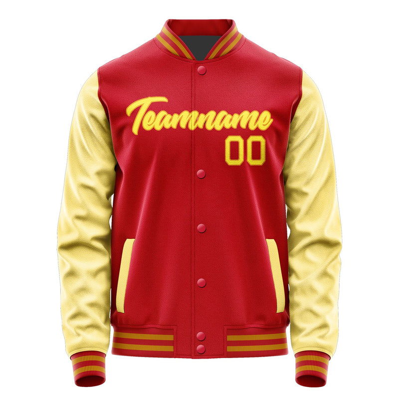 Maßgeschneidertes Rot Blassgelb Jacke Ja1414261419B21926