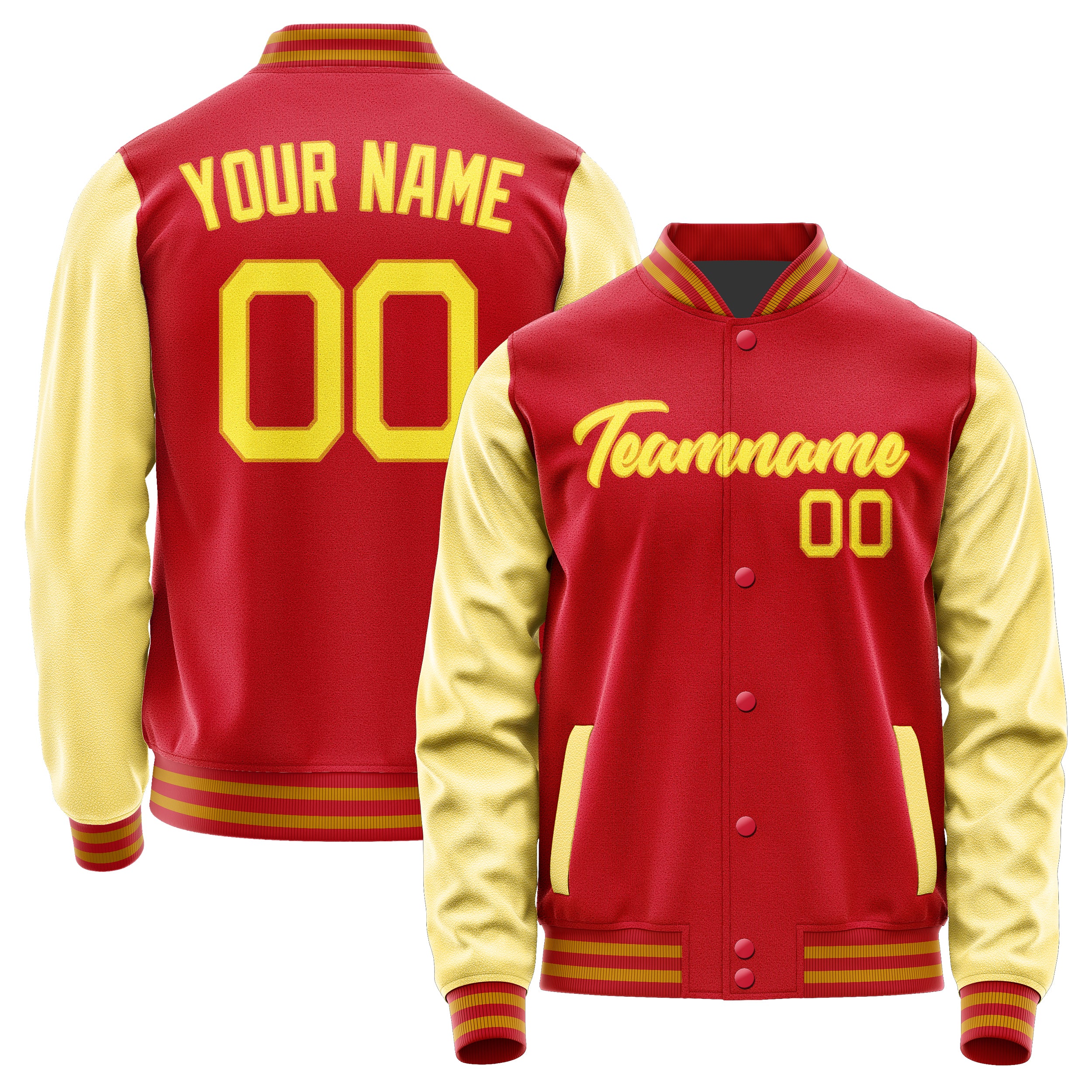 Maßgeschneidertes Rot Blassgelb Jacke Ja1414261419B21926