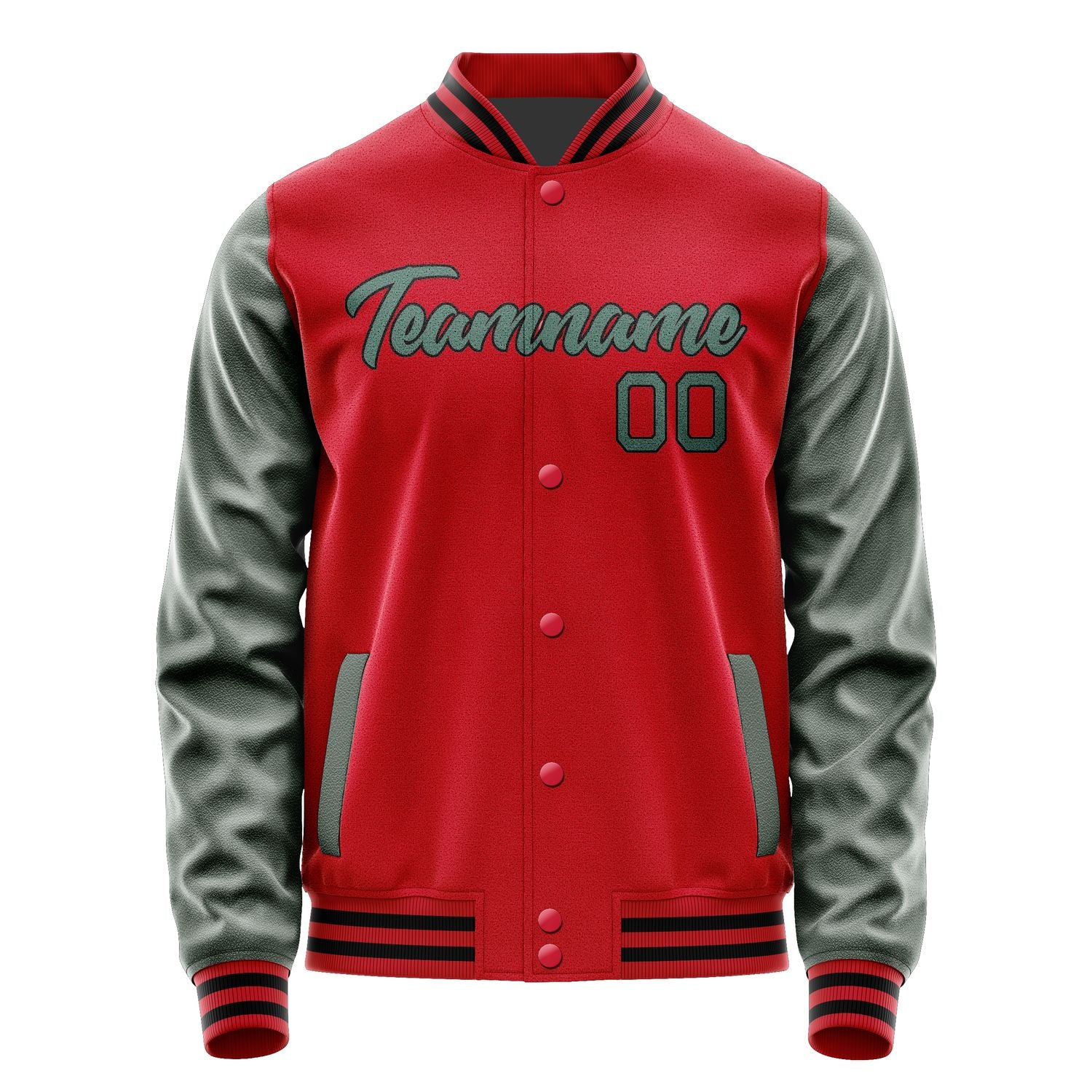 Maßgeschneidertes Rot Blaugrün Jacke Ja1414271417B21727