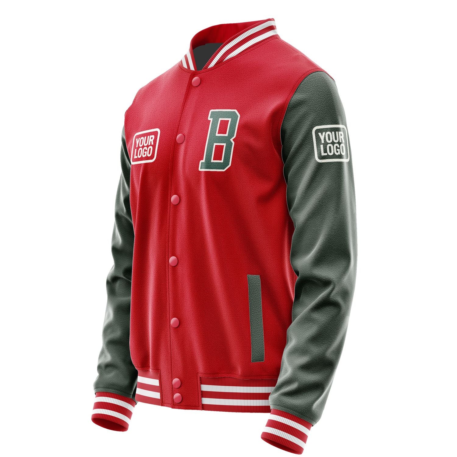 Maßgeschneidertes Rot Blaugrün Jacke JA141427141818272718