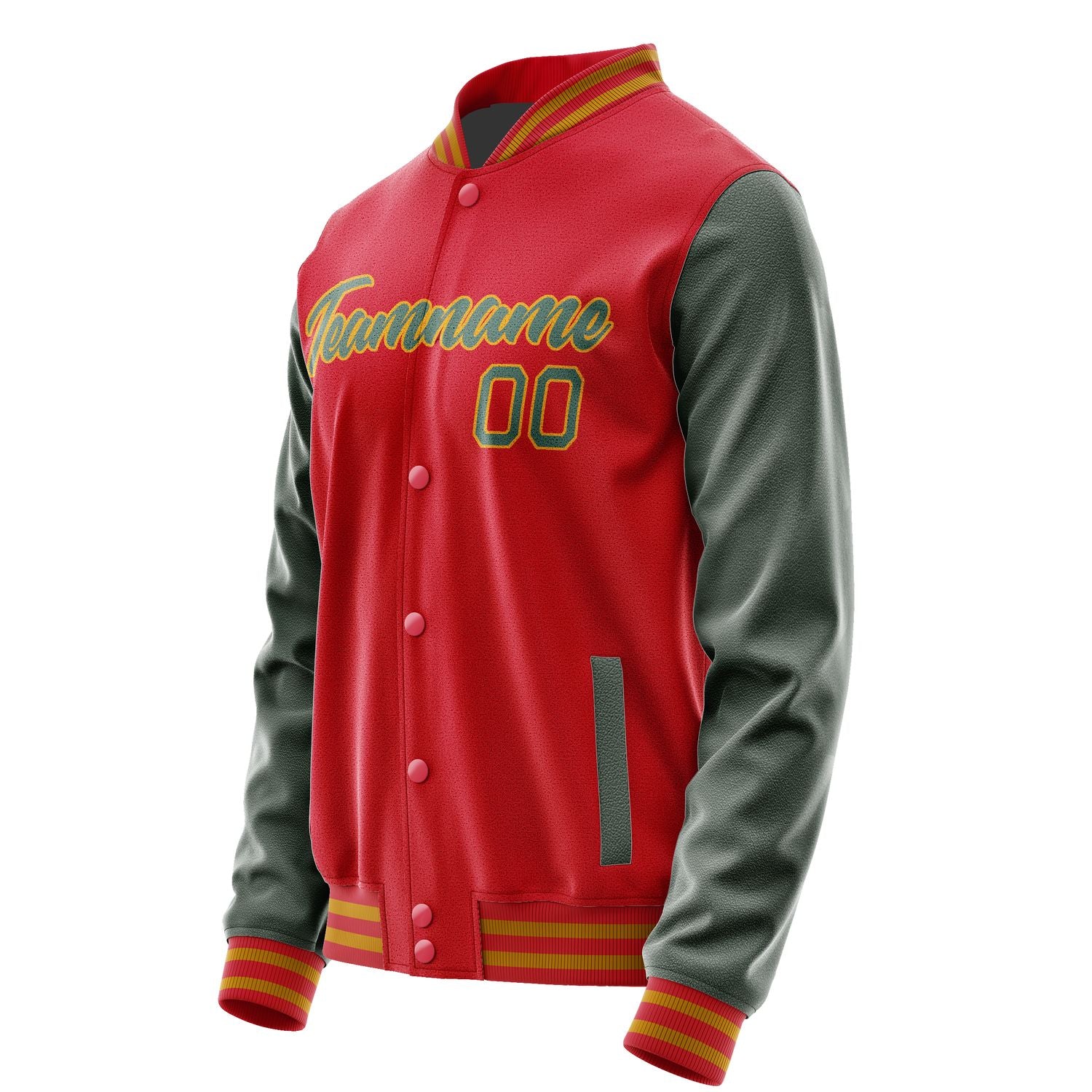 Maßgeschneidertes Rot Blaugrün Jacke Ja1414271419B21927