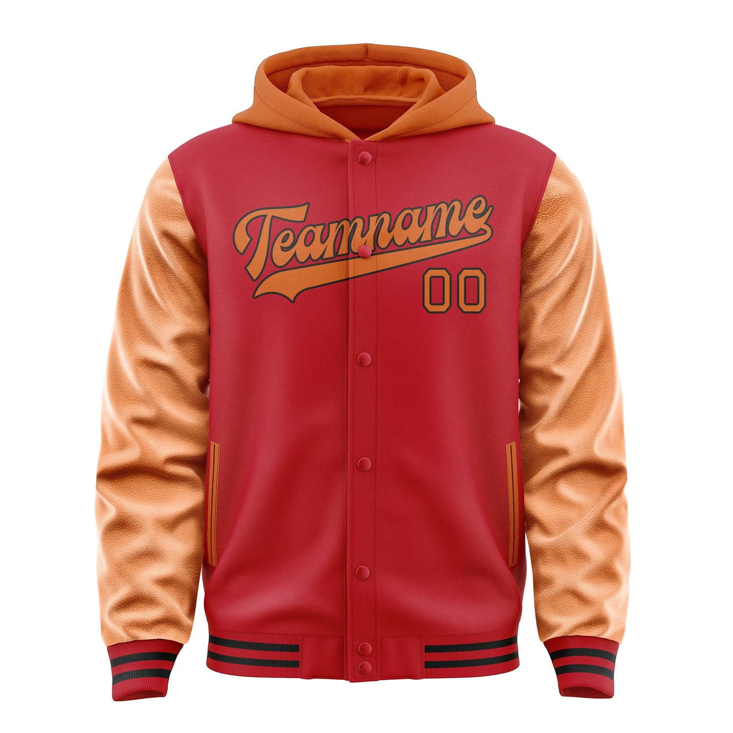 Maßgeschneidertes Rot Orange Jacke