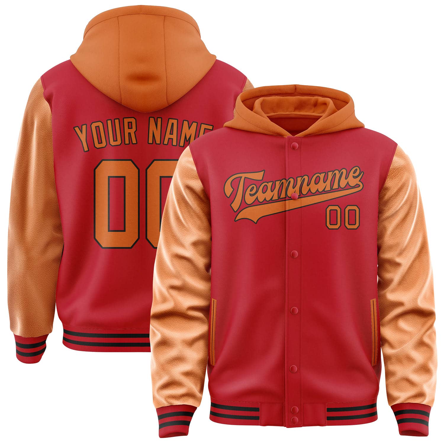 Maßgeschneidertes Rot Orange Jacke JA141428141717282817