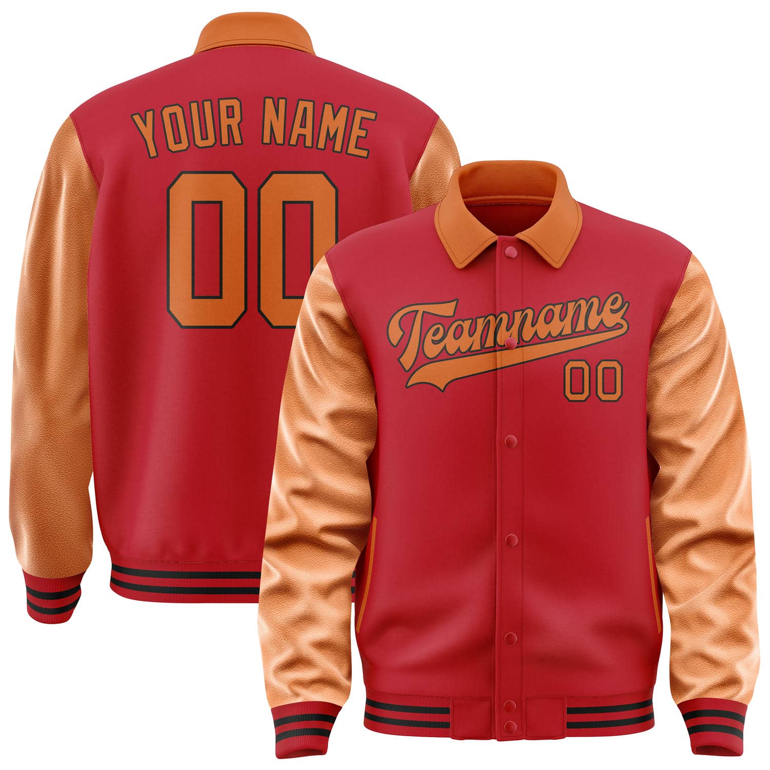 Maßgeschneidertes Rot Orange Jacke JA141428141717282817