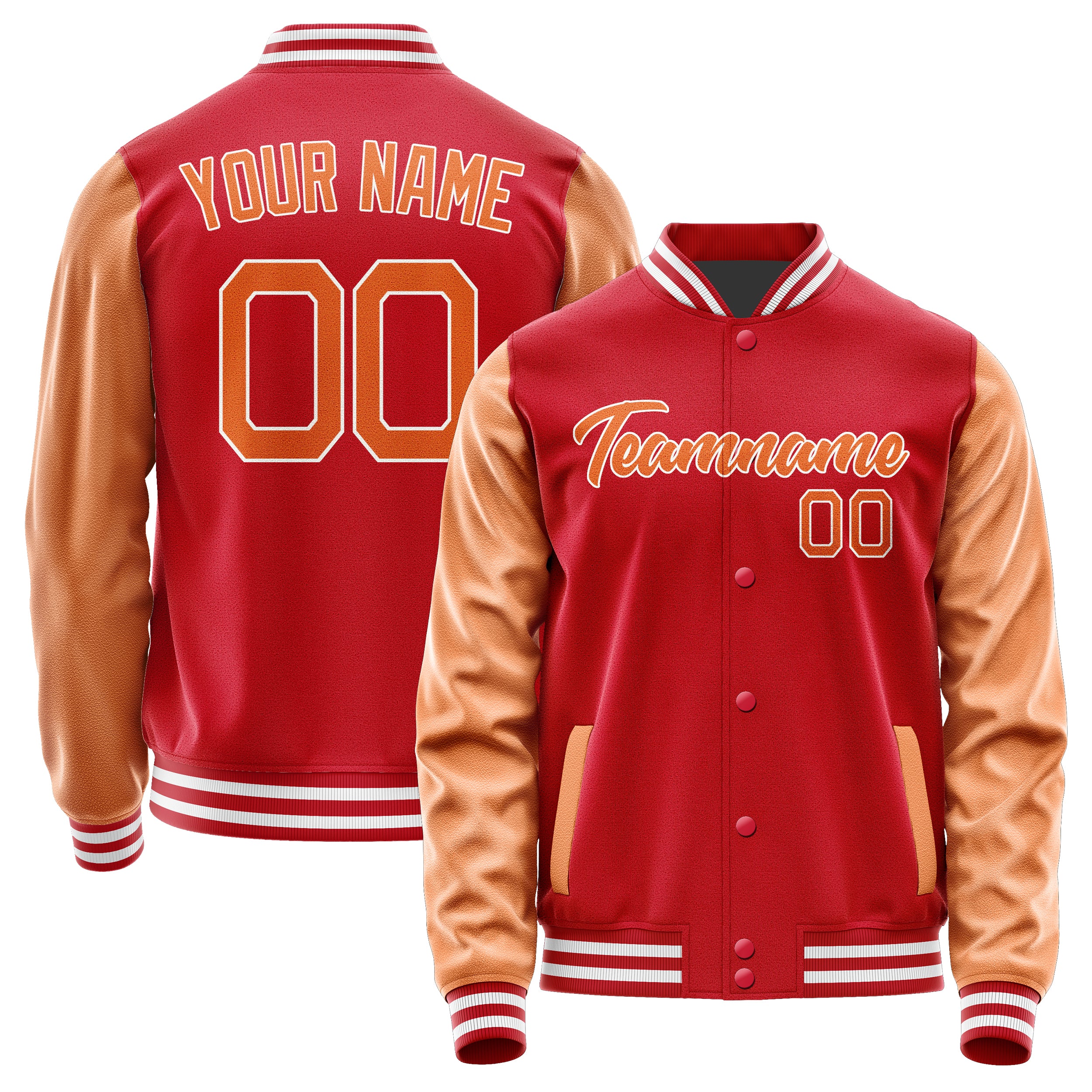 Maßgeschneidertes Rot Orange Jacke Ja1414281418B21828