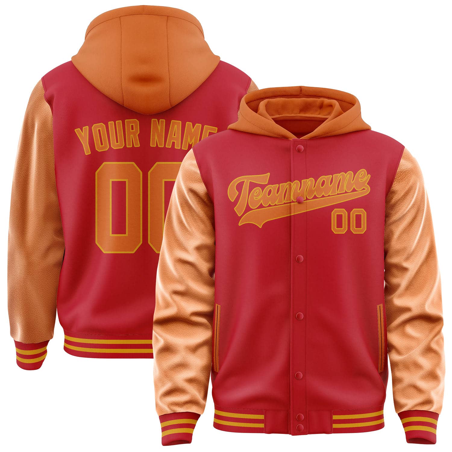 Maßgeschneidertes Rot Orange Jacke JA141428141917282817