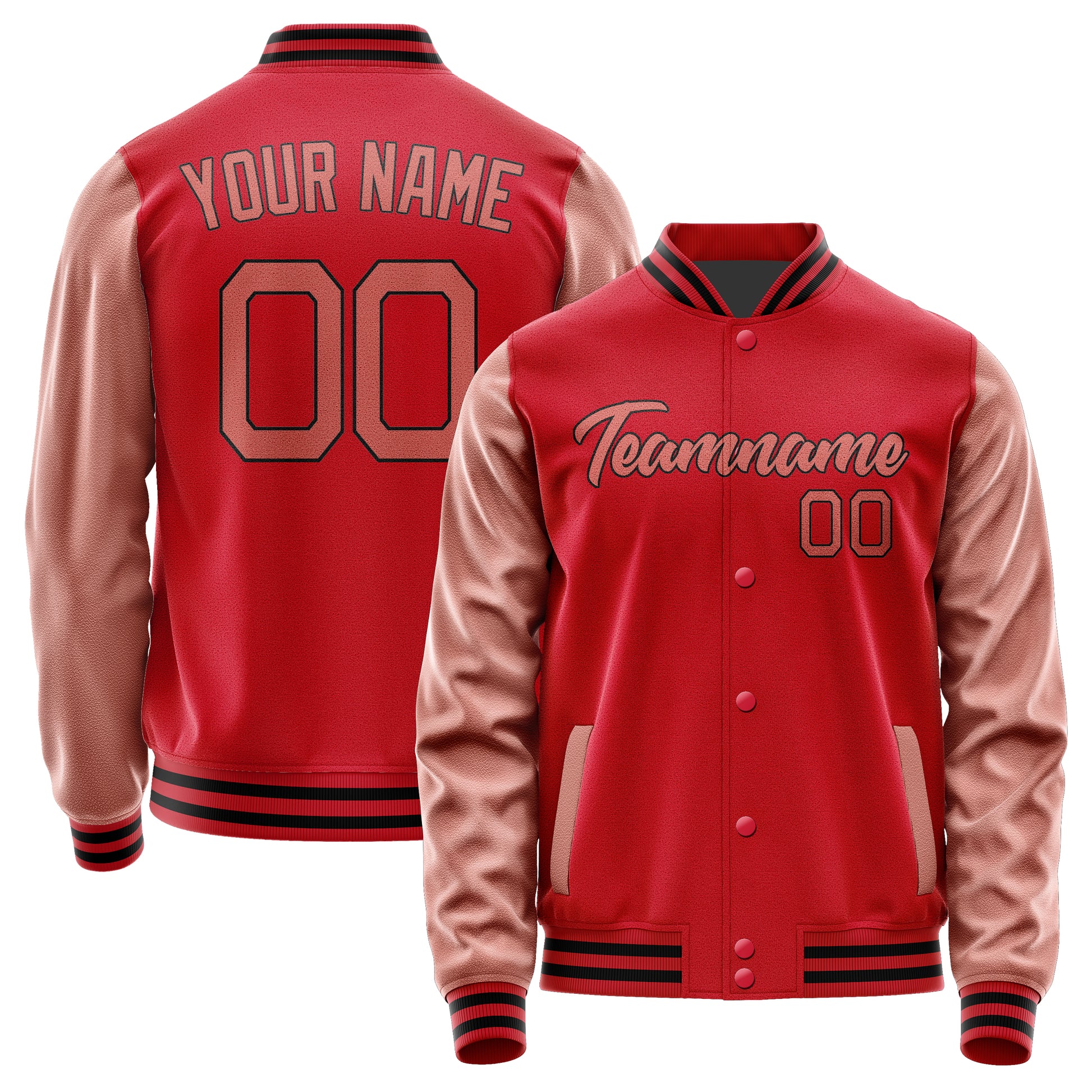 Maßgeschneidertes Rot Kupferrose Jacke Ja1414291417B21729