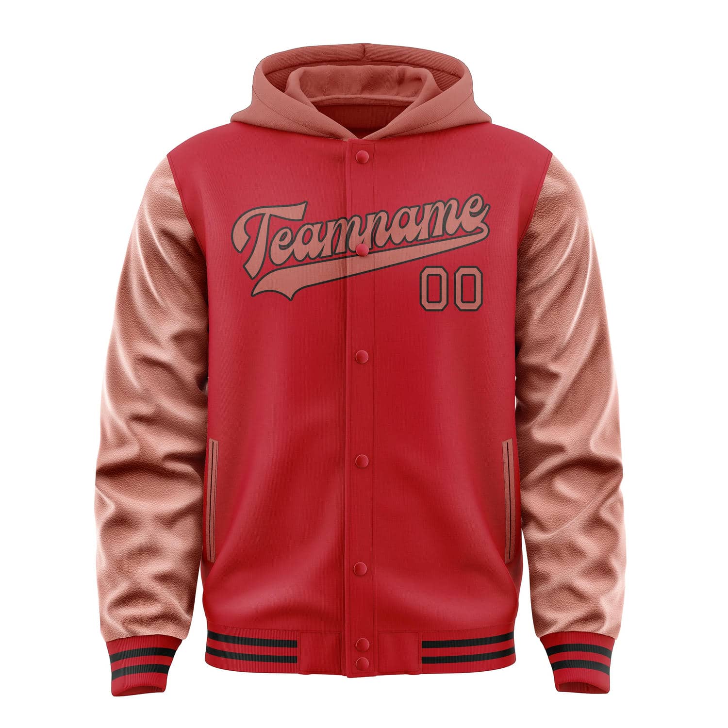 Maßgeschneidertes Rot Kupferrose Jacke
