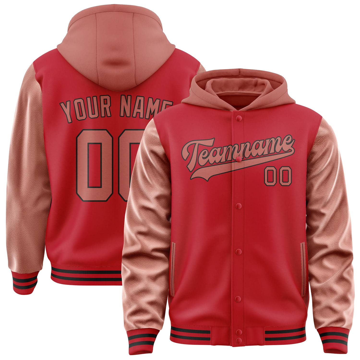 Maßgeschneidertes Rot Kupferrose Jacke JA141429141717292917