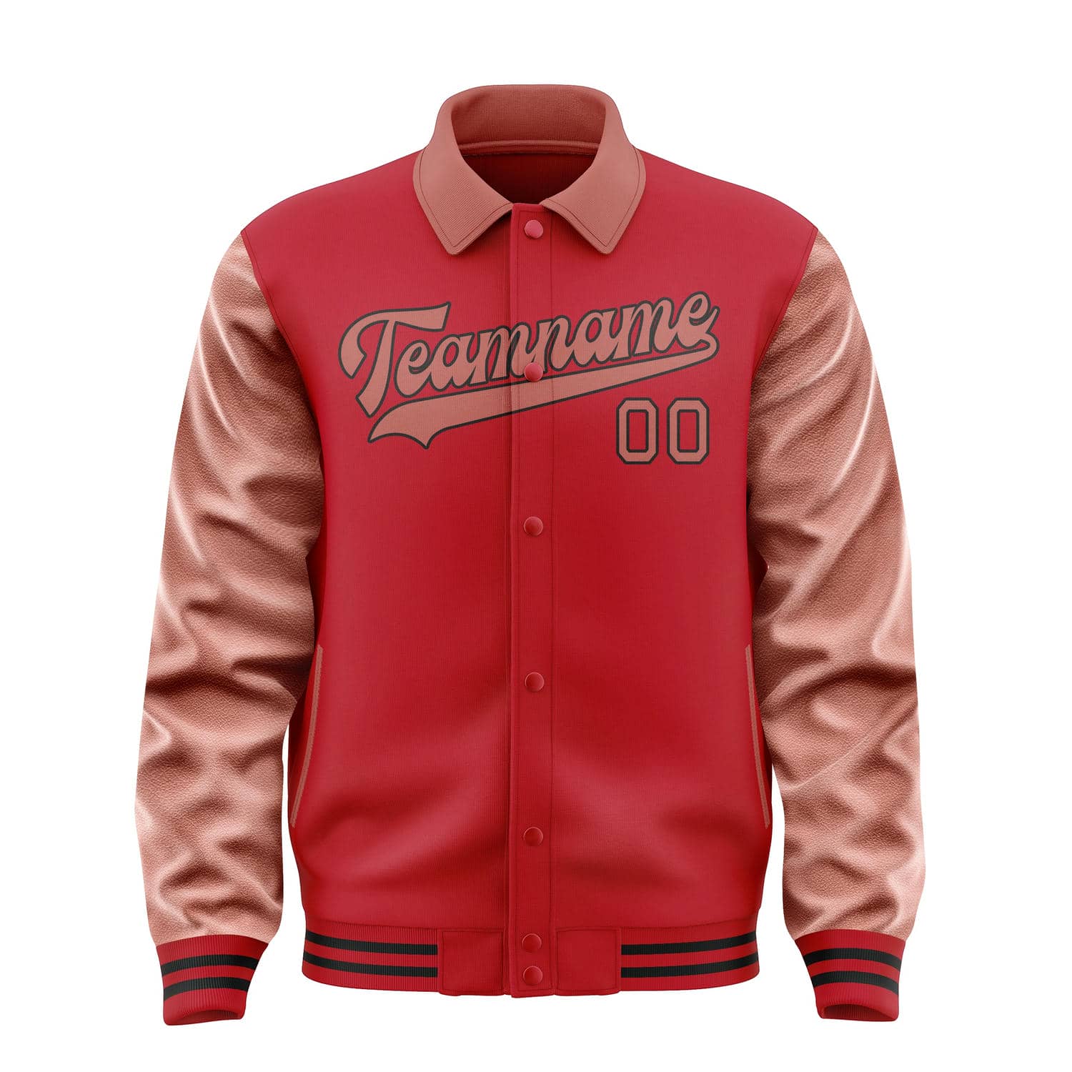 Maßgeschneidertes Rot Kupferrose Jacke