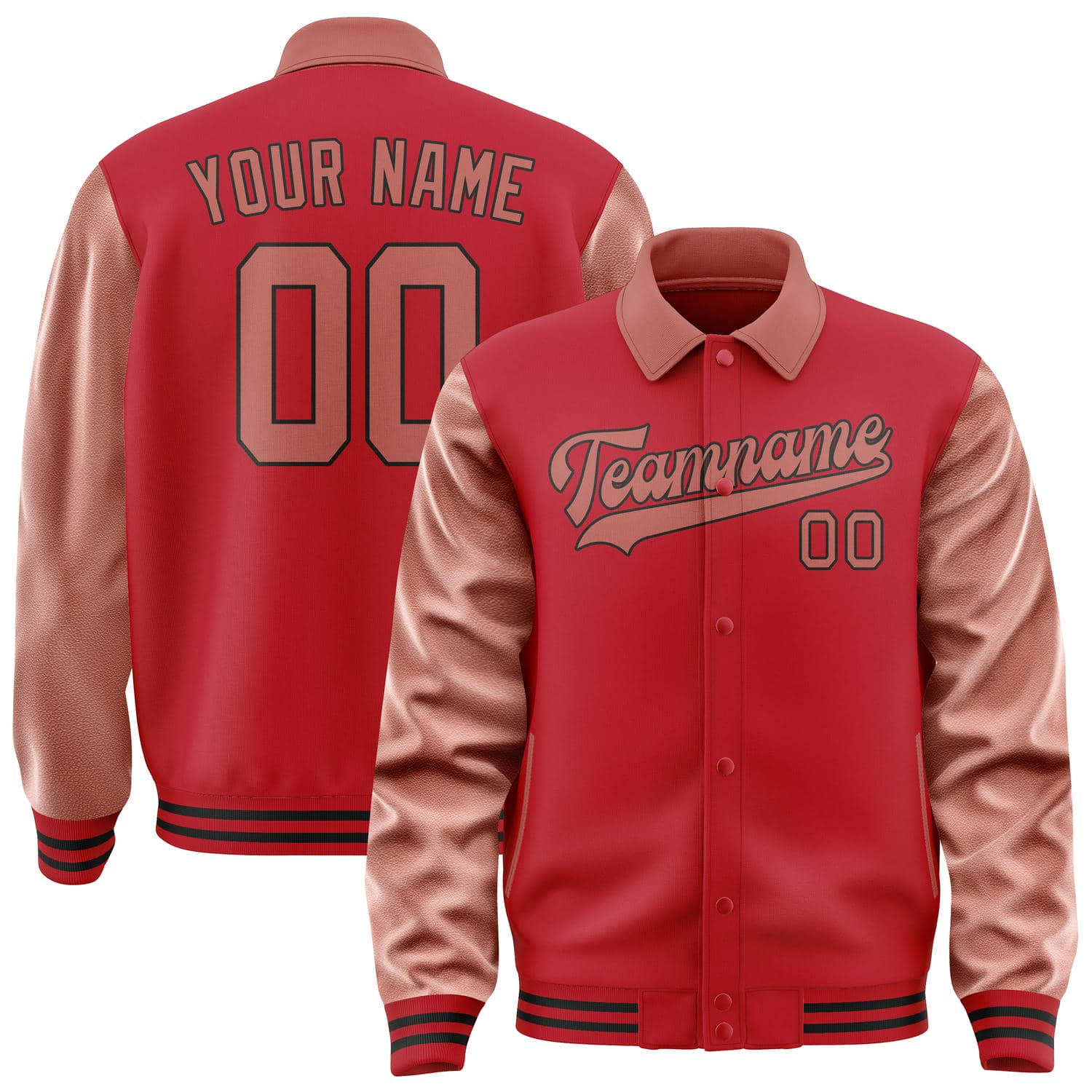 Maßgeschneidertes Rot Kupferrose Jacke JA141429141717292917