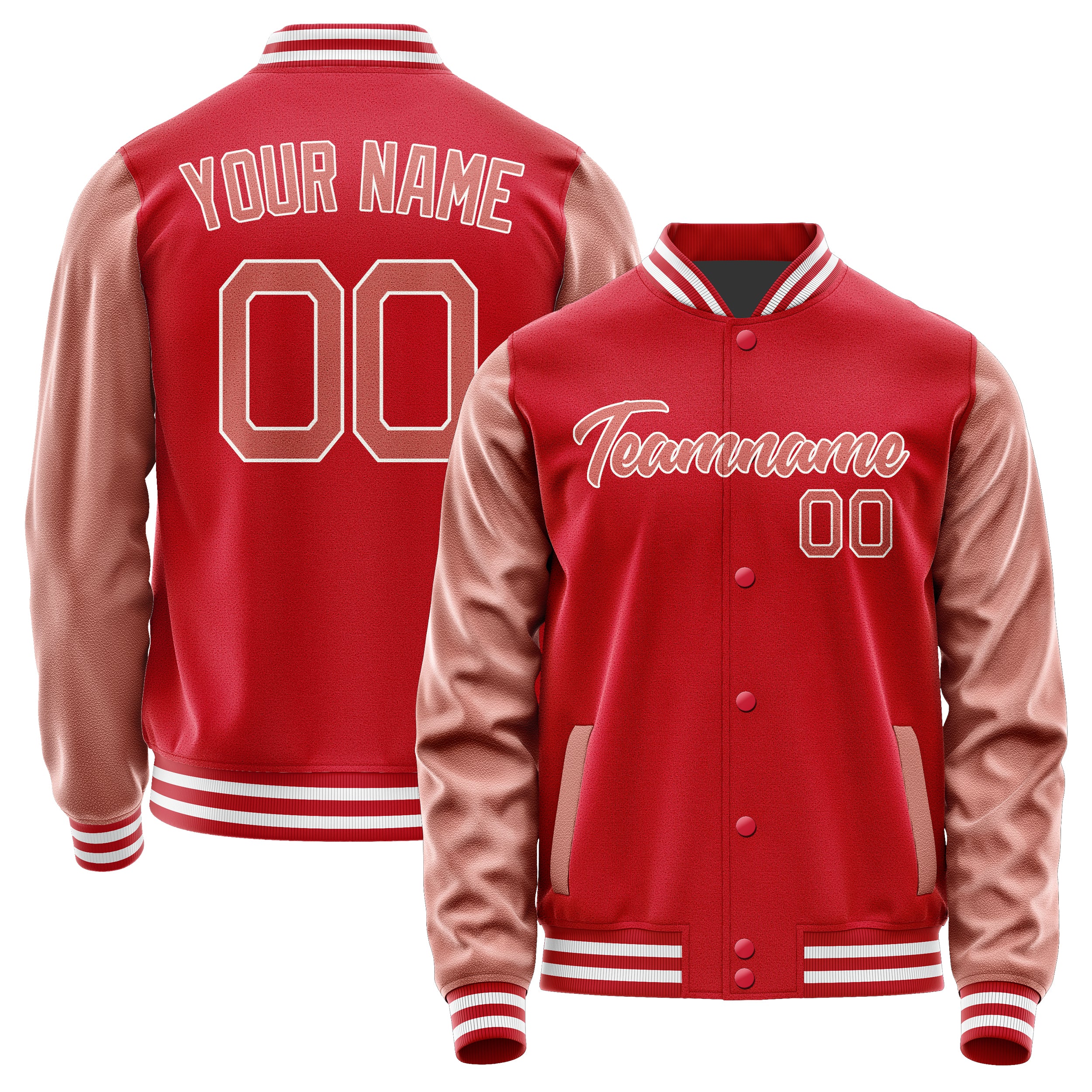 Maßgeschneidertes Rot Kupferrose Jacke Ja1414291418B21829