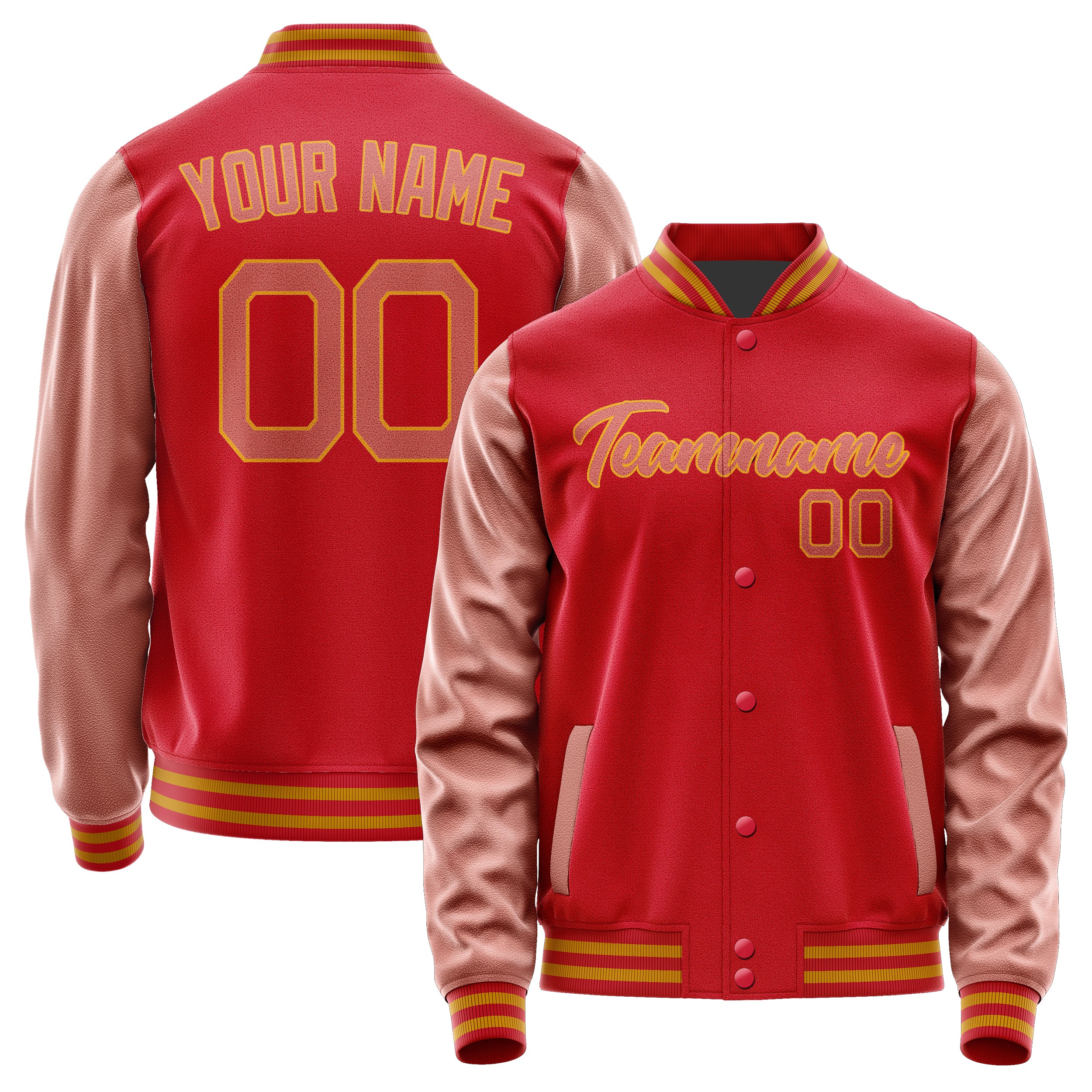 Maßgeschneidertes Rot Kupferrose Jacke Ja1414291419B21929
