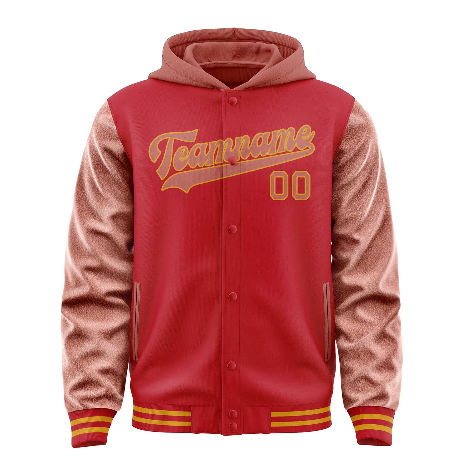 Maßgeschneidertes Rot Kupferrose Jacke