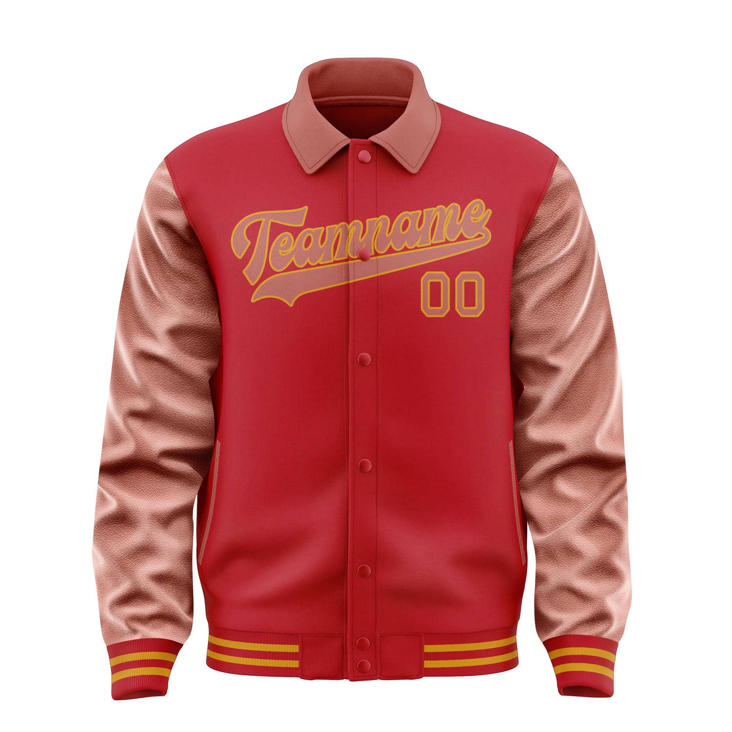 Maßgeschneidertes Rot Kupferrose Jacke