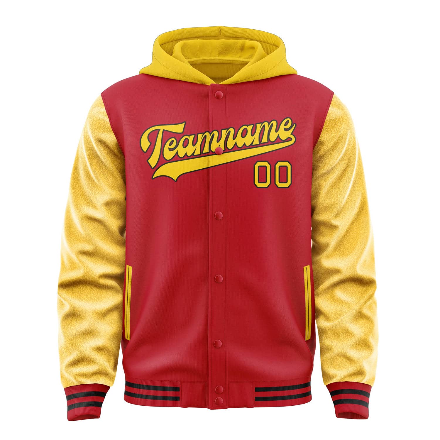 Maßgeschneidertes Rot Gold Jacke