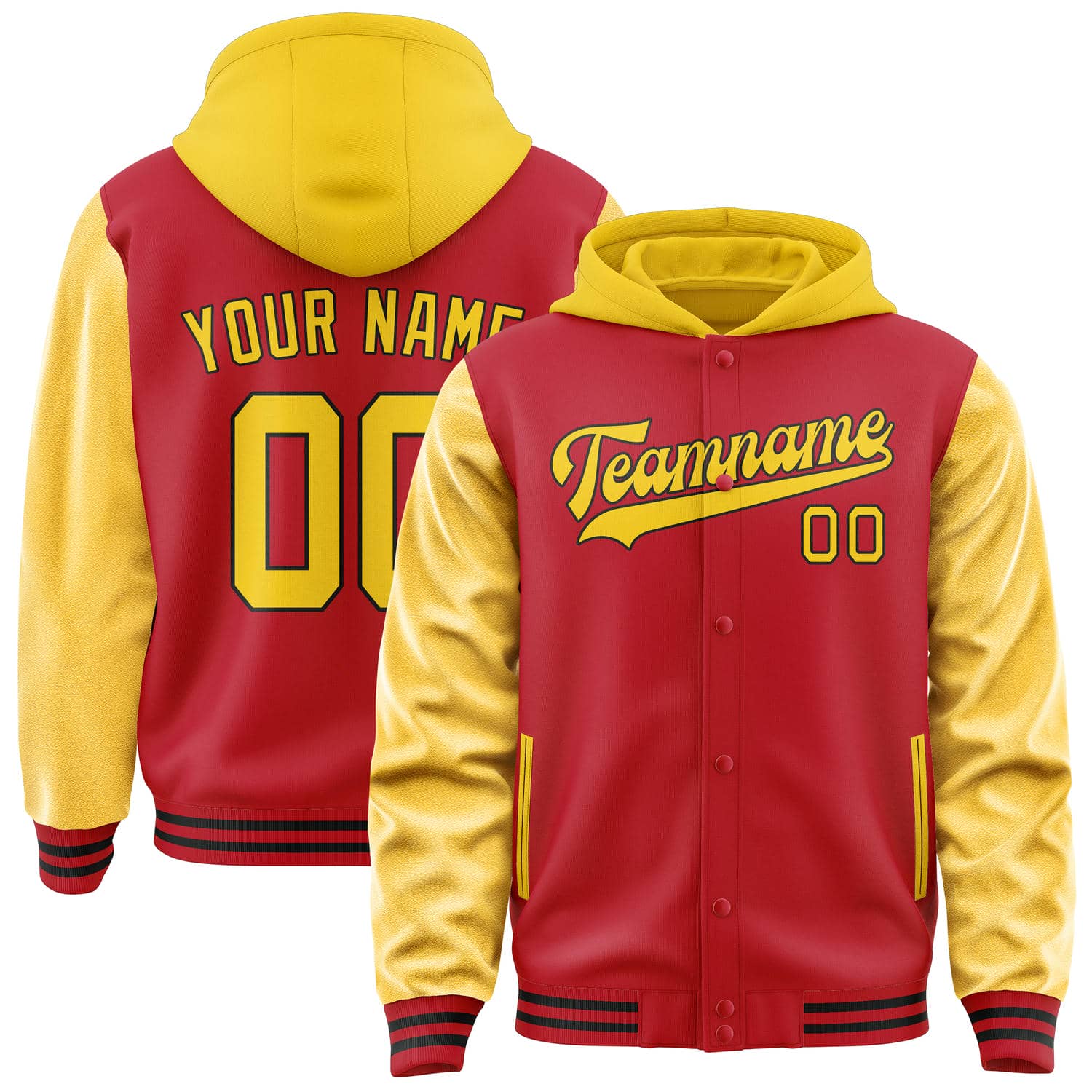 Maßgeschneidertes Rot Gold Jacke JA141430141717303017