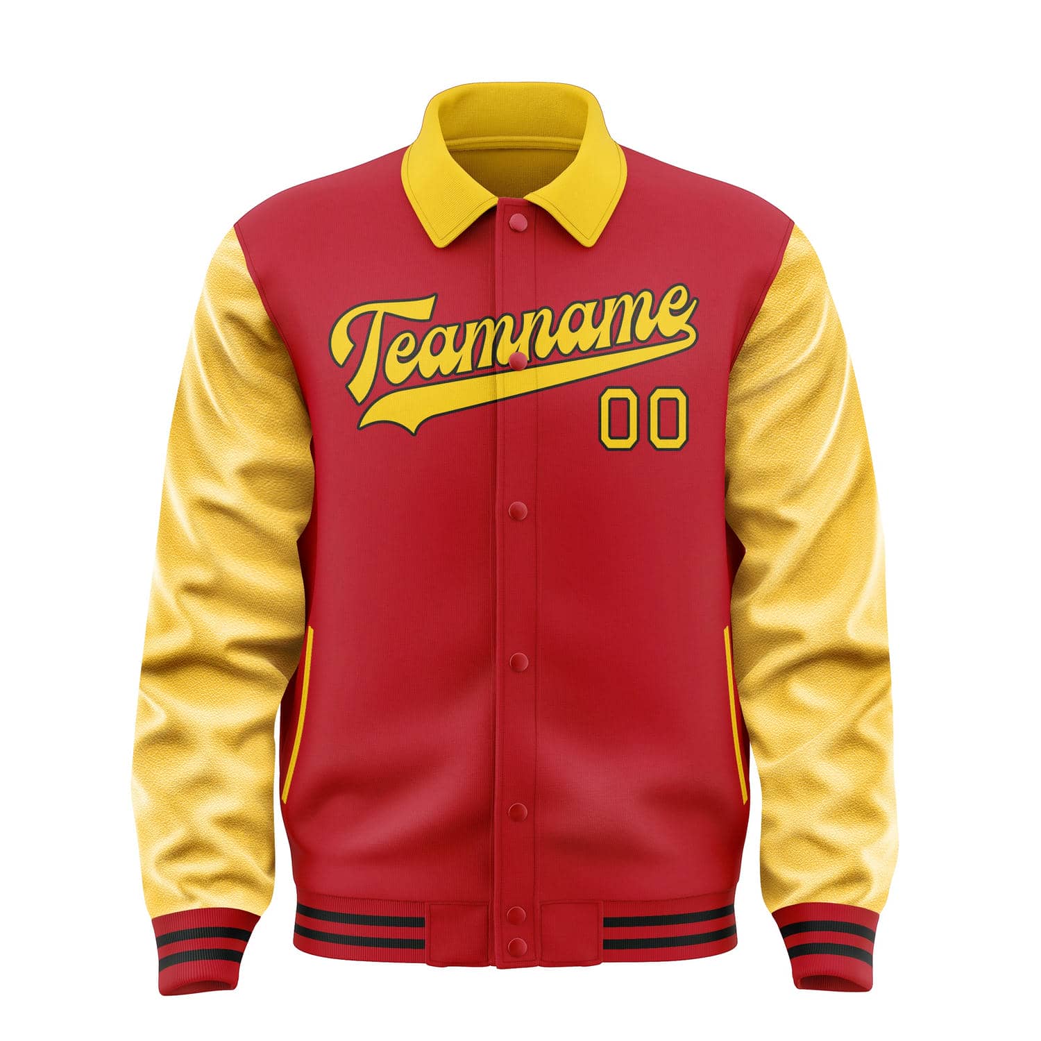 Maßgeschneidertes Rot Gold Jacke