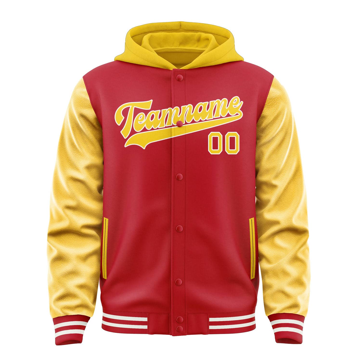 Maßgeschneidertes Rot Gold Jacke