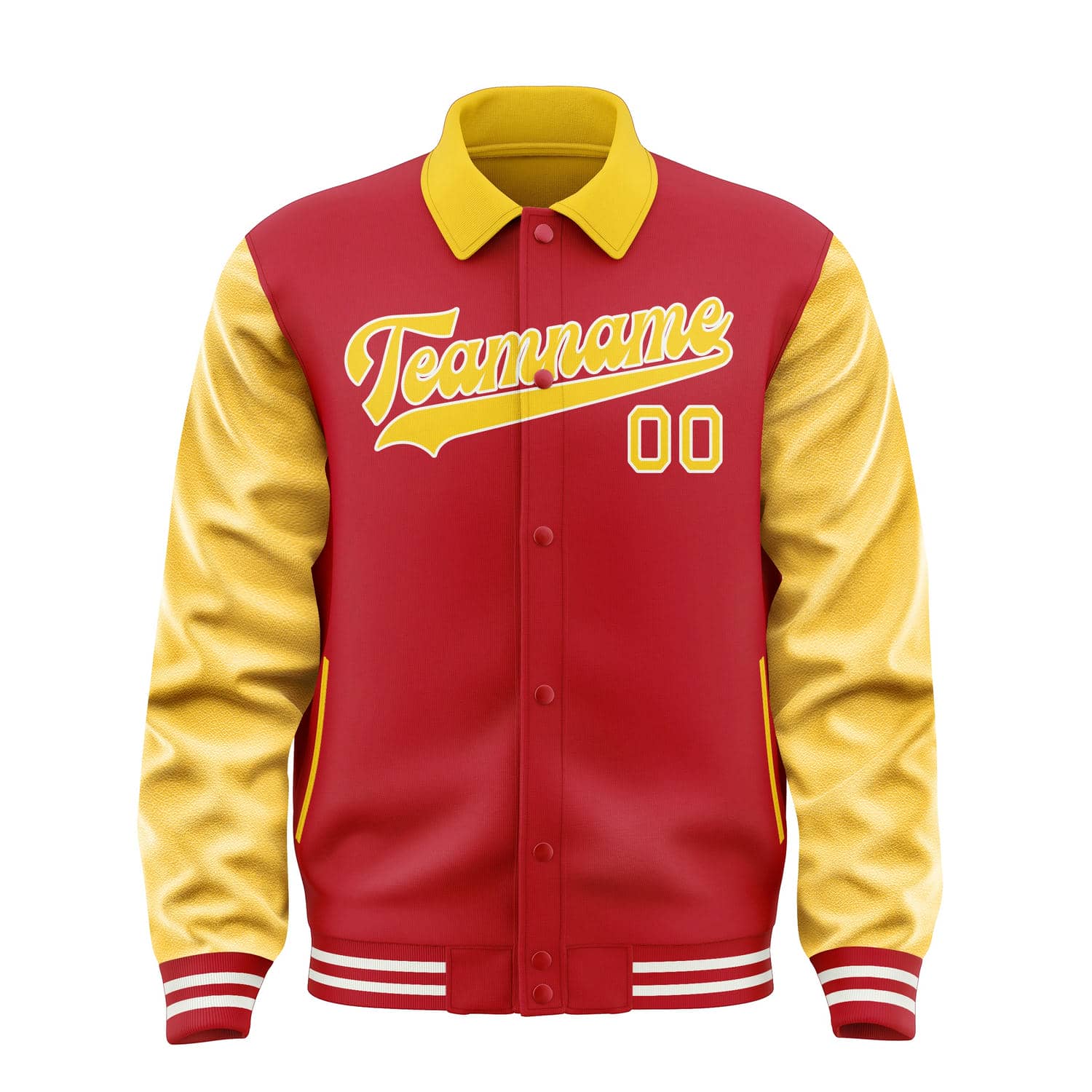 Maßgeschneidertes Rot Gold Jacke