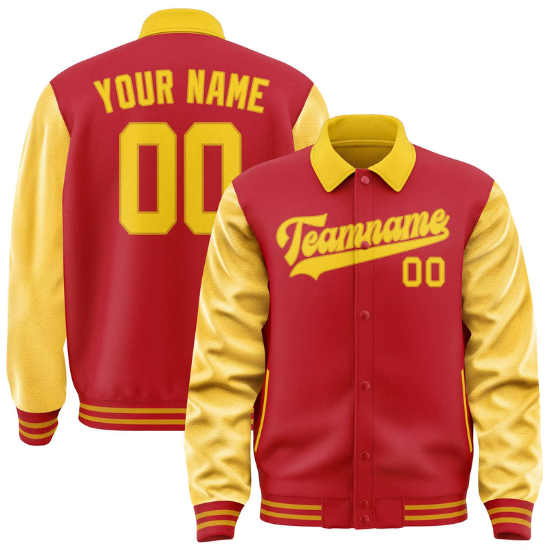 Maßgeschneidertes Rot Gold Jacke JA141430141917303017