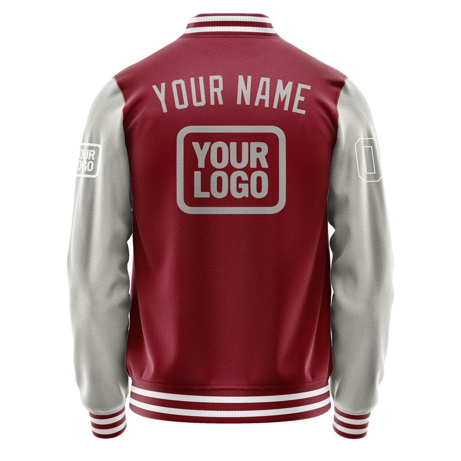 Maßgeschneidertes Karmesinrot Grau Jacke JA151504151818040418