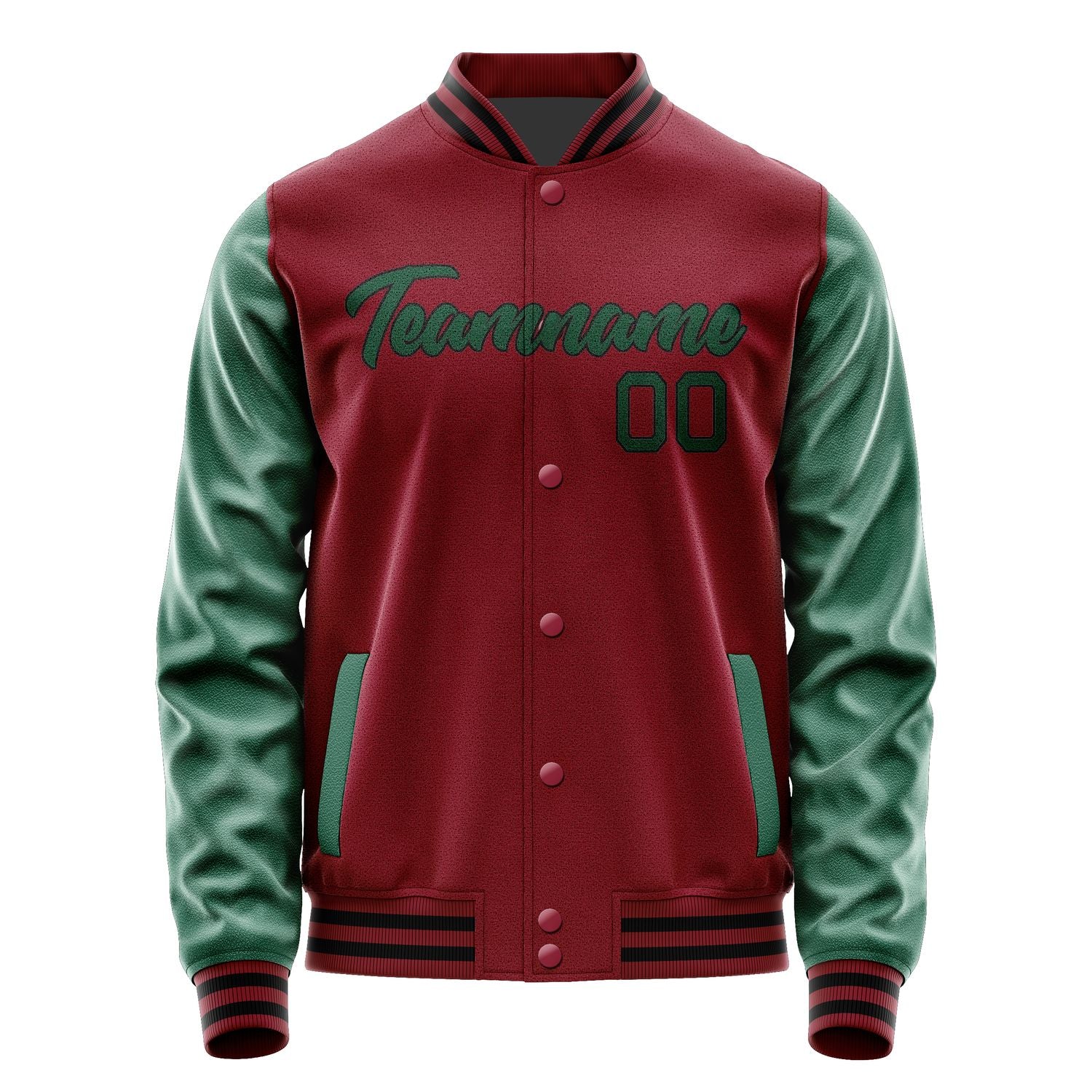 Maßgeschneidertes Karmesinrot Moosgrün Jacke Ja1515051517B21705