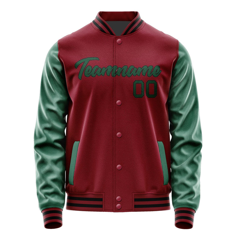 Maßgeschneidertes Karmesinrot Moosgrün Jacke Ja1515051517B21705