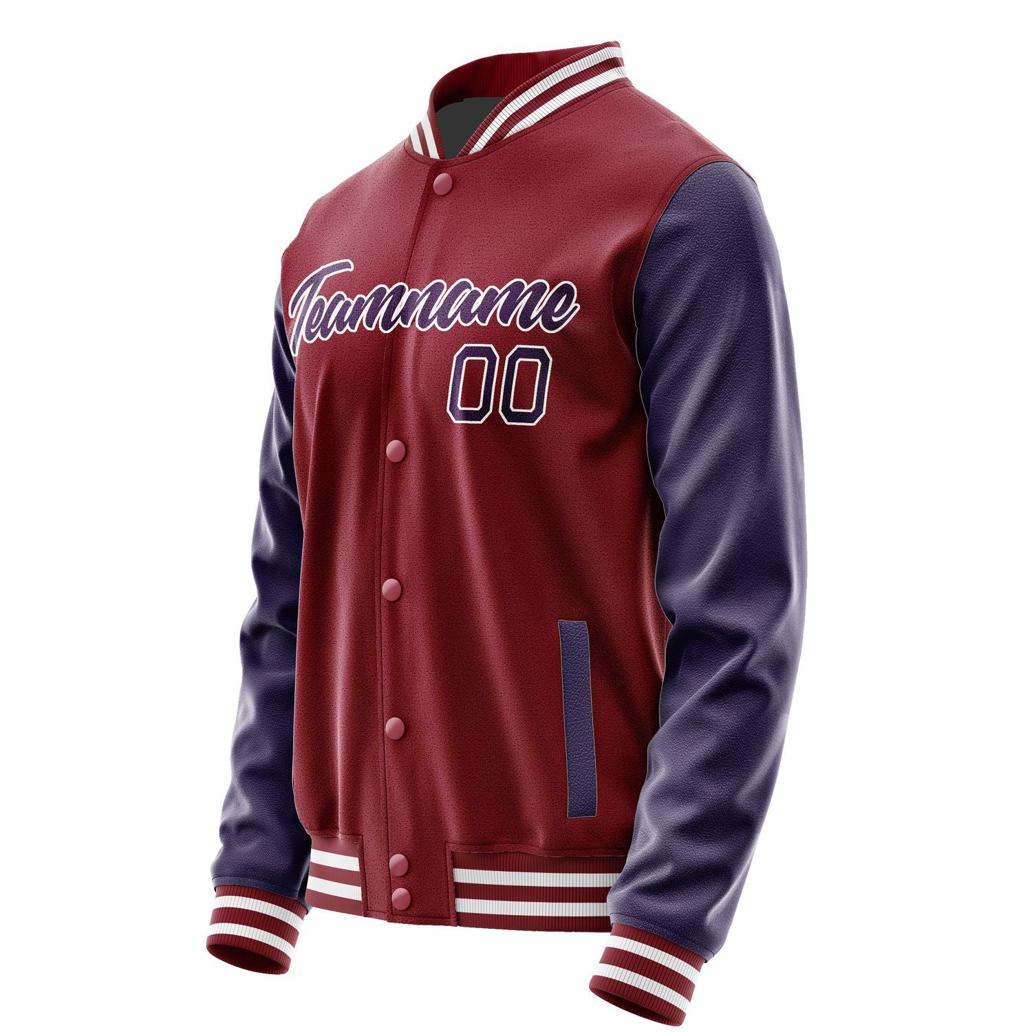 Maßgeschneidertes Karmesinrot Lila Jacke Ja1515071518B21807