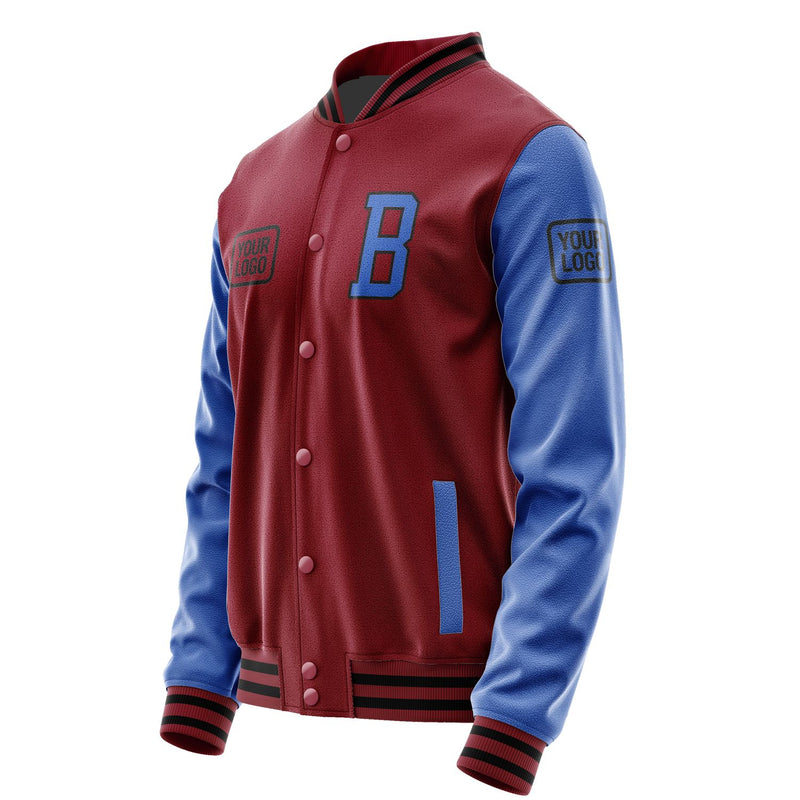 Maßgeschneidertes Karmesinrot Himmelblau Jacke JA151509151717090917