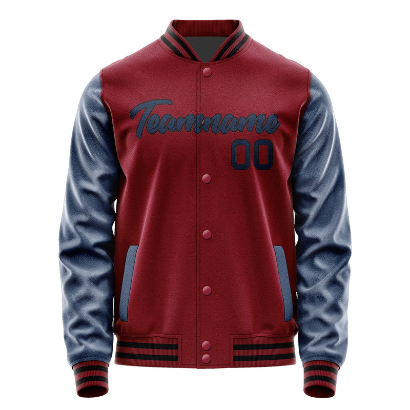 Maßgeschneidertes Karmesinrot Marineblau Jacke Ja1515101517B21710